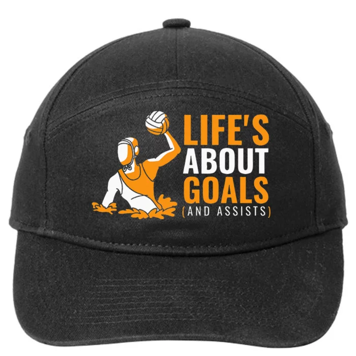 Lifes About Goals Water Polo For Water Polo 7-Panel Snapback Hat