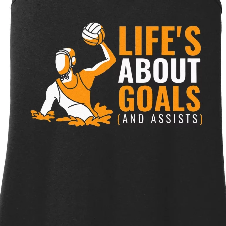 Lifes About Goals Water Polo For Water Polo Ladies Essential Tank