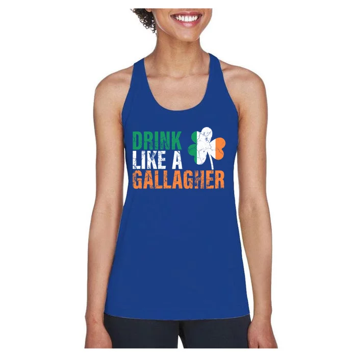 Like A Gallagher Gift St Patricks Ing Jacket Women's Racerback Tank