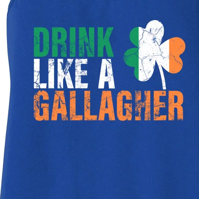 Like A Gallagher Gift St Patricks Ing Jacket Women's Racerback Tank