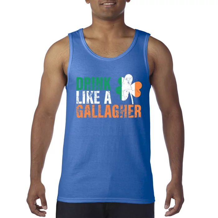 Like A Gallagher Gift St Patricks Ing Jacket Tank Top