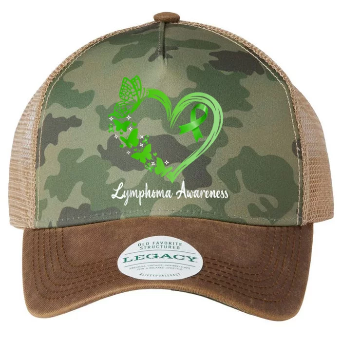 Lymphoma Awareness Green Ribbon Heart Lymphoma Warrior Legacy Tie Dye Trucker Hat