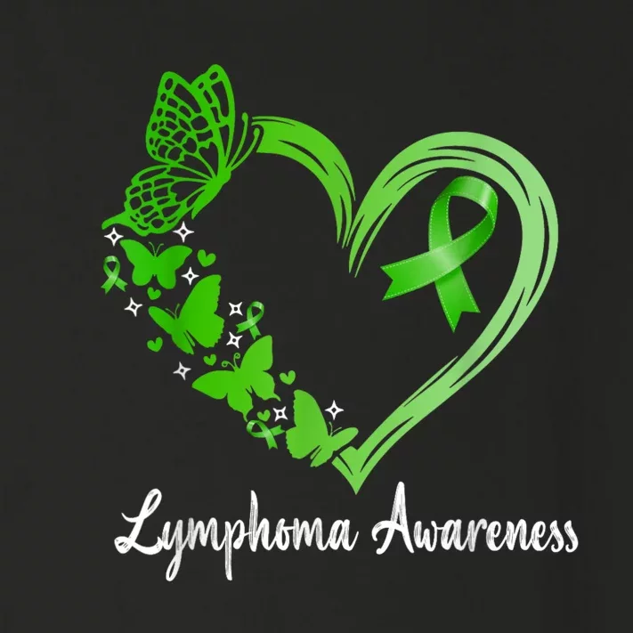 Lymphoma Awareness Green Ribbon Heart Lymphoma Warrior Toddler Long Sleeve Shirt