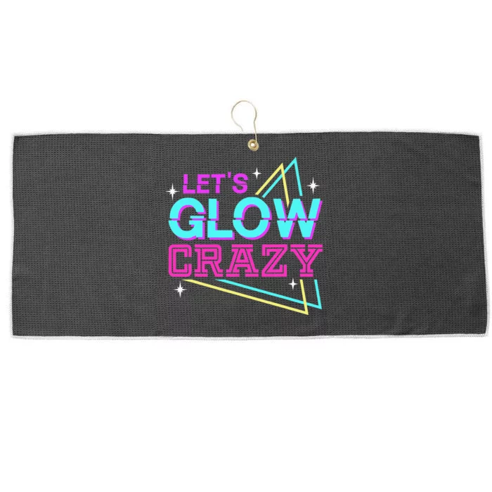 Lets A Glow Crazy Large Microfiber Waffle Golf Towel