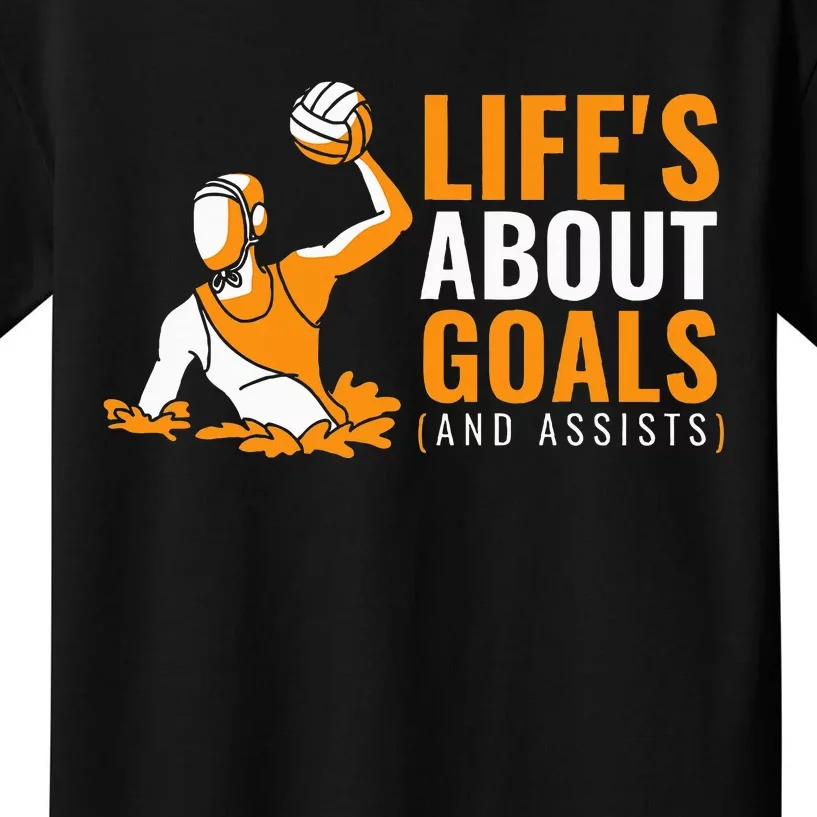 Lifes About Goals Water Polo Kids T-Shirt