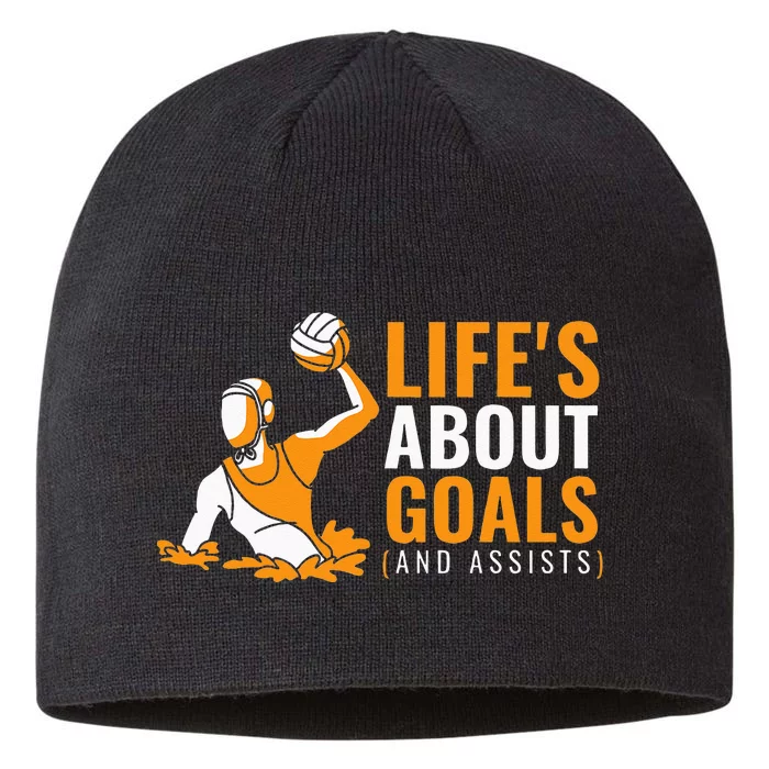 Lifes About Goals Water Polo For Water Polo 8 1/2in Sustainable Knit Beanie