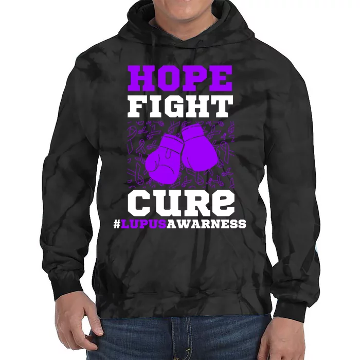 Lupus Awareness Hope Fight Cure Tie Dye Hoodie