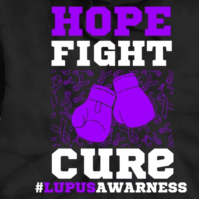 Lupus Awareness Hope Fight Cure Tie Dye Hoodie