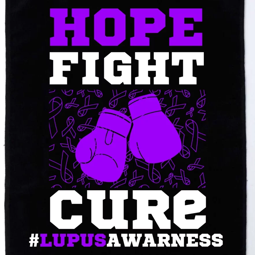 Lupus Awareness Hope Fight Cure Platinum Collection Golf Towel