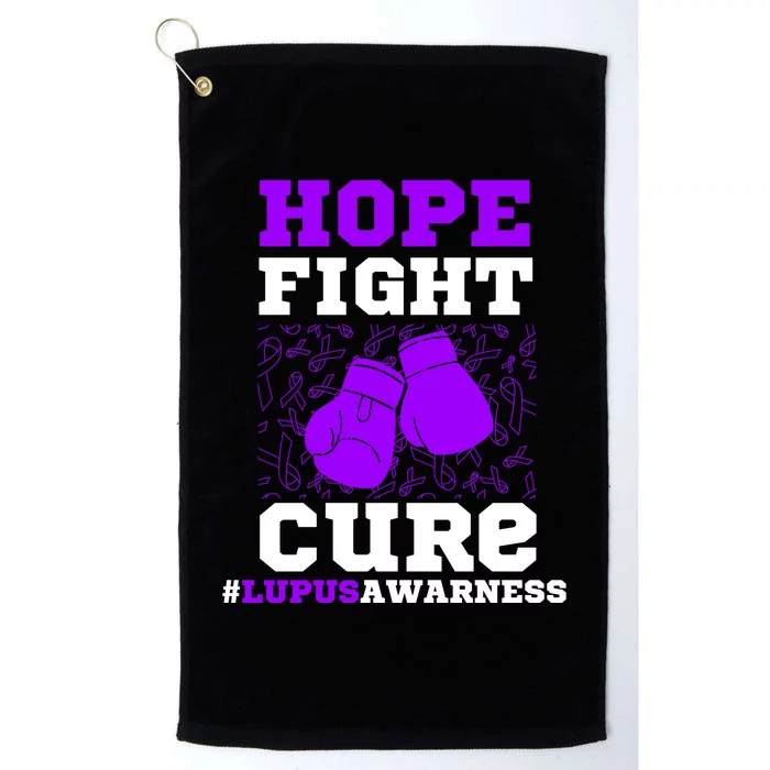 Lupus Awareness Hope Fight Cure Platinum Collection Golf Towel