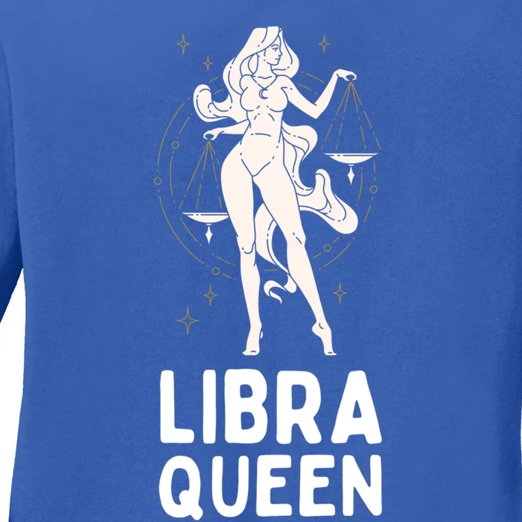 Libra Astrology Horoscope Zodiac Libra Queen Gift Ladies Long Sleeve Shirt