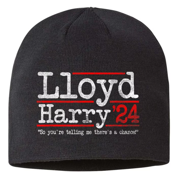 Lloyd And Harry Election 2024 Dumb N Dumber Politics Humor 8 1/2in Sustainable Knit Beanie