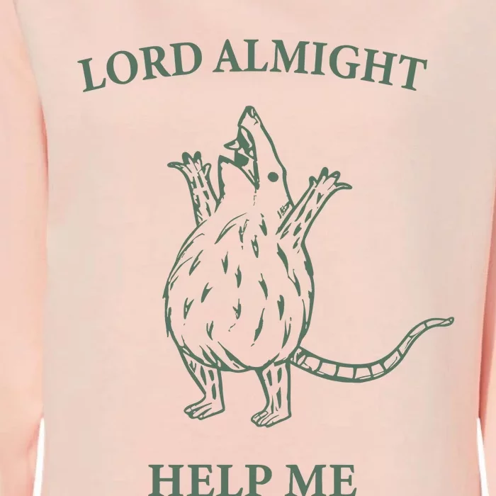 Lord Almighty Help Me Womens California Wash Sweatshirt