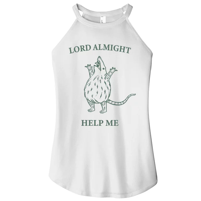 Lord Almighty Help Me Women’s Perfect Tri Rocker Tank