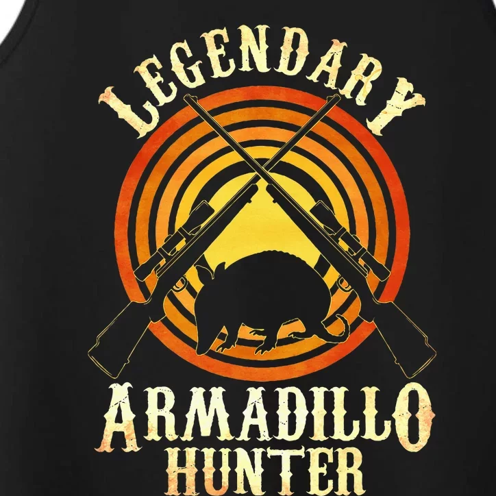 Legendary Armadillo Hunter Armadillo Armadillo Lover Performance Tank