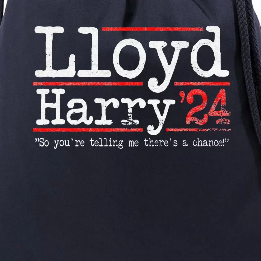 Lloyd and Harry Election 2024 Dumb n Dumber politics humor Drawstring Bag