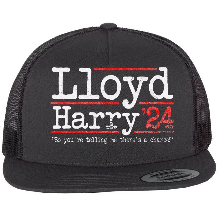 Lloyd And Harry Election 2024 Dumb N Dumber Politics Humor Flat Bill Trucker Hat