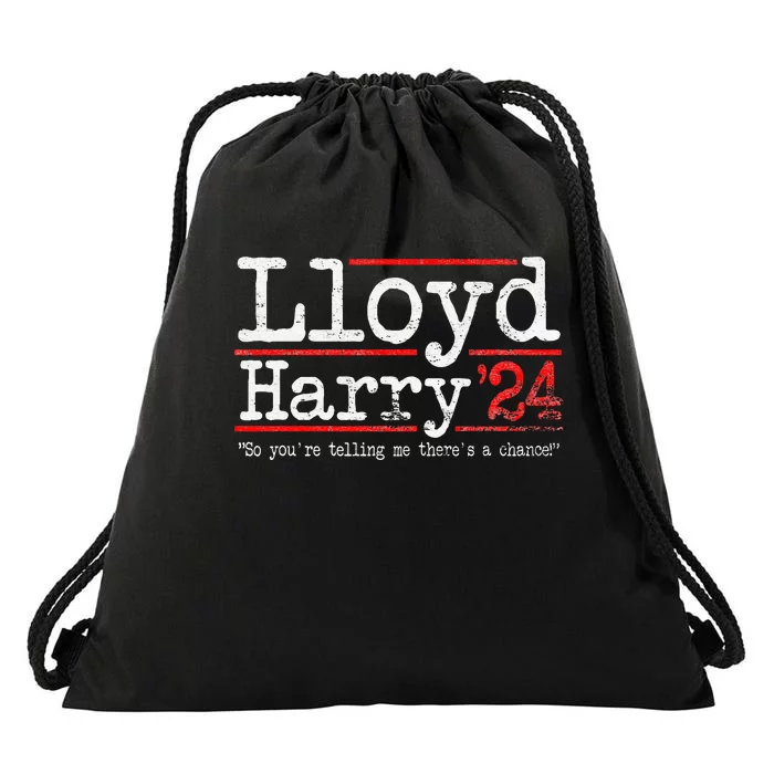 Lloyd and Harry Election 2024 Dumb n Dumber politics humor Drawstring Bag