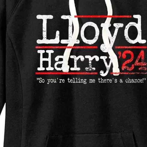 Lloyd and Harry Election 2024 Dumb n Dumber politics humor Women's Fleece Hoodie