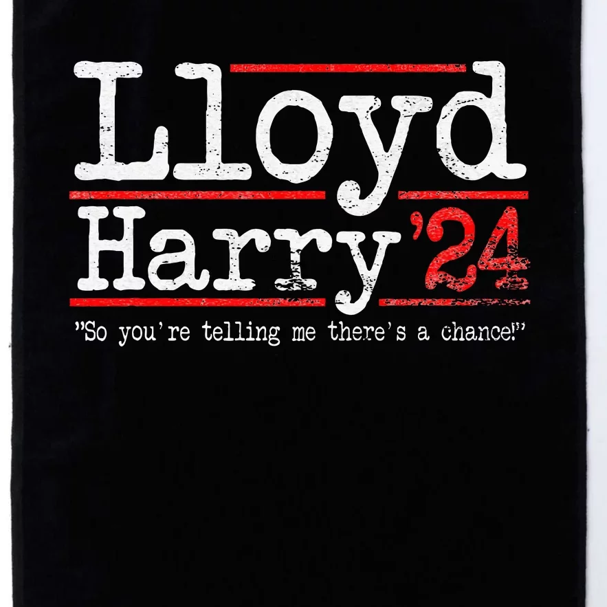 Lloyd and Harry Election 2024 Dumb n Dumber politics humor Platinum Collection Golf Towel