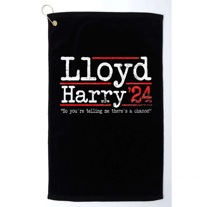 Lloyd and Harry Election 2024 Dumb n Dumber politics humor Platinum Collection Golf Towel