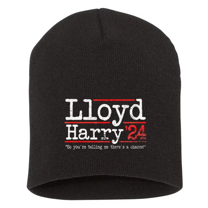 Lloyd and Harry Election 2024 Dumb n Dumber politics humor Short Acrylic Beanie