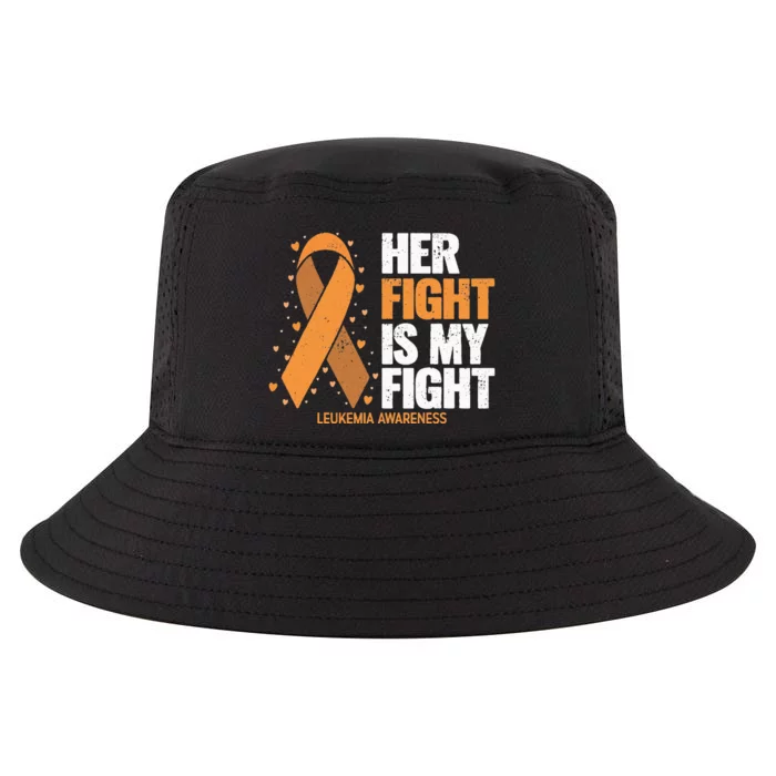 Leukemia Awareness Her Fight Is My Fight Leukemia Cool Comfort Performance Bucket Hat