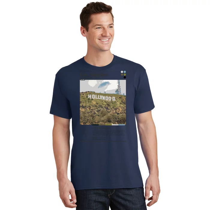 Los Angeles Hollywood Infographic Vintage T-Shirt