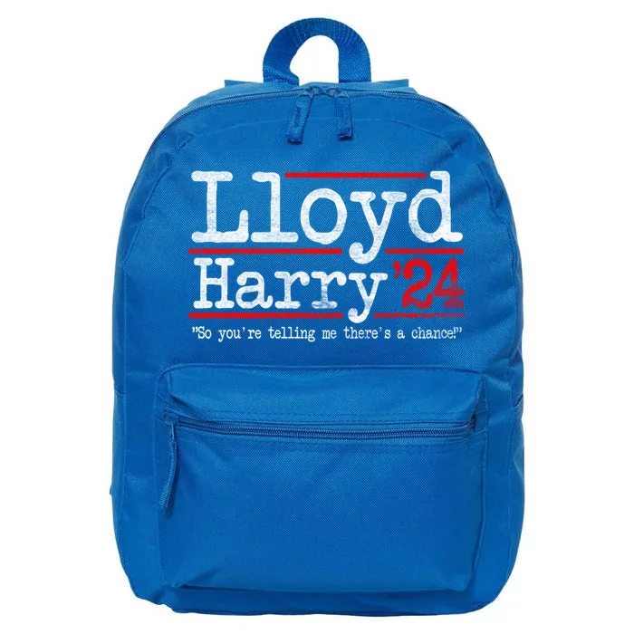 Lloyd And Harry Election 2024 Dumb N Dumber Politics Humor Cute Gift 16 in Basic Backpack