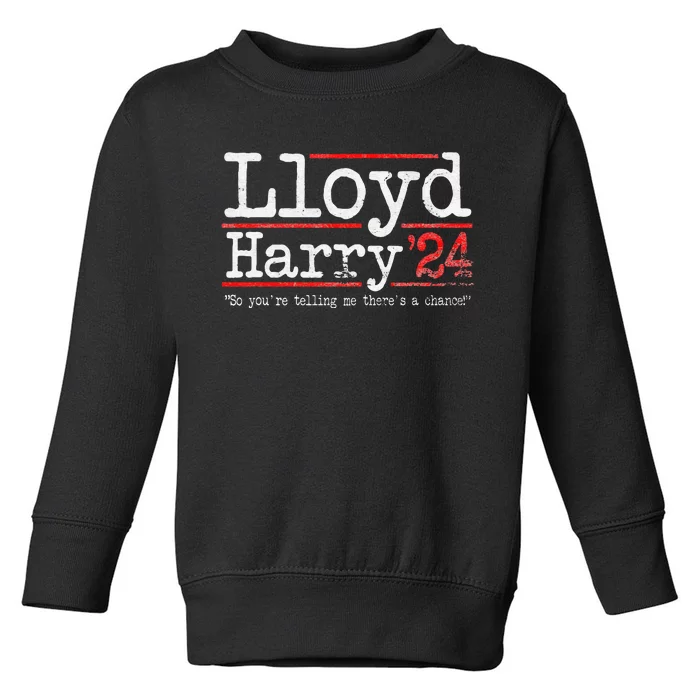 Lloyd and Harry Election 2024 Dumb n Dumber politics humor Toddler Sweatshirt