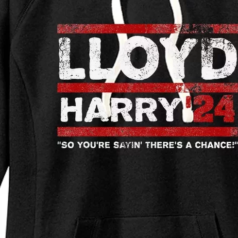 Lloyd and Harry Election 2024 Dumb and Dumber politics humor Women's Fleece Hoodie