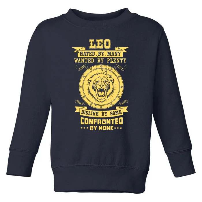 Lion Astrology Horoscope Sign Leo Zodiac Toddler Sweatshirt