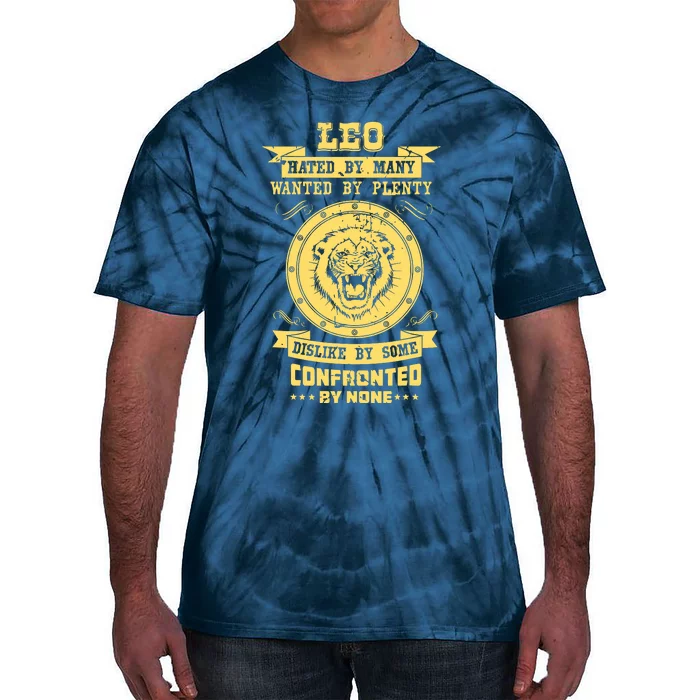 Lion Astrology Horoscope Sign Leo Zodiac Tie-Dye T-Shirt