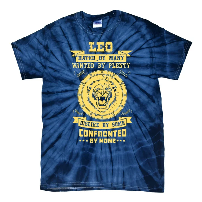 Lion Astrology Horoscope Sign Leo Zodiac Tie-Dye T-Shirt