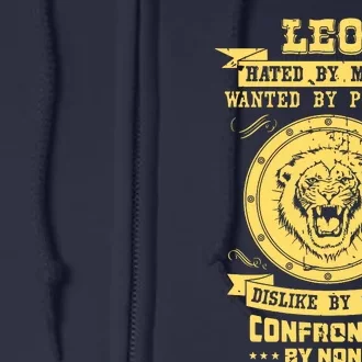 Lion Astrology Horoscope Sign Leo Zodiac Full Zip Hoodie