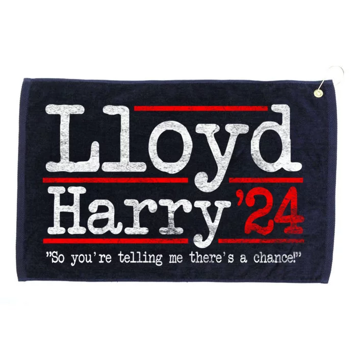 Lloyd And Harry Election 2024 Dumb N Dumber Politics Humor Gift Grommeted Golf Towel