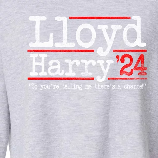 Lloyd And Harry Election 2024 Dumb N Dumber Politics Humor Gift Cropped Pullover Crew