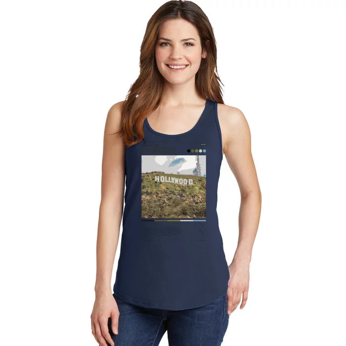 Los Angeles Infographic Ladies Essential Tank