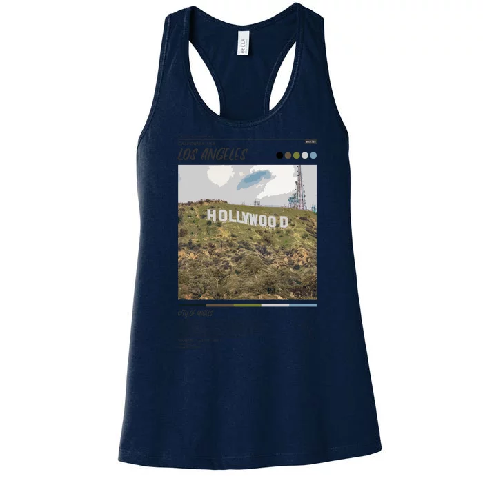 Los Angeles Infographic Women's Racerback Tank