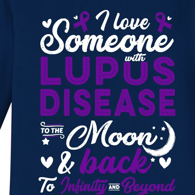 Lupus Awareness, I Love Someone With Lupus, Lupus Nephritis Baby Long Sleeve Bodysuit