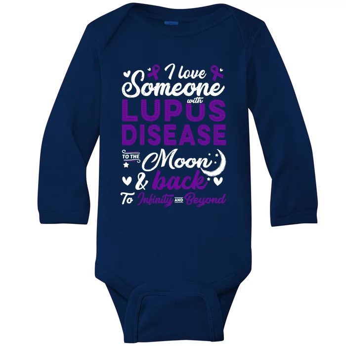 Lupus Awareness, I Love Someone With Lupus, Lupus Nephritis Baby Long Sleeve Bodysuit