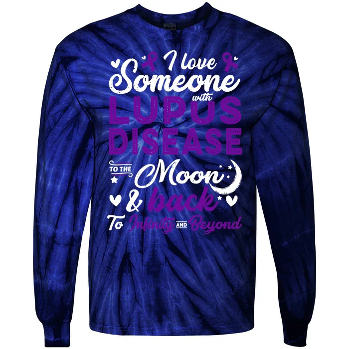 Lupus Awareness, I Love Someone With Lupus, Lupus Nephritis Tie-Dye Long Sleeve Shirt