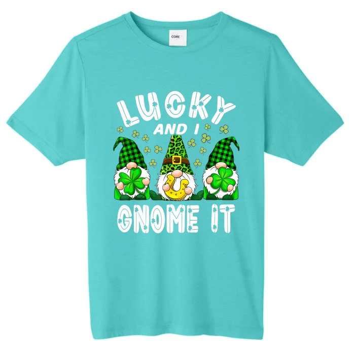 Lucky And I Gnome It Lucky Shamrock St Patrick's Day Squad ChromaSoft Performance T-Shirt