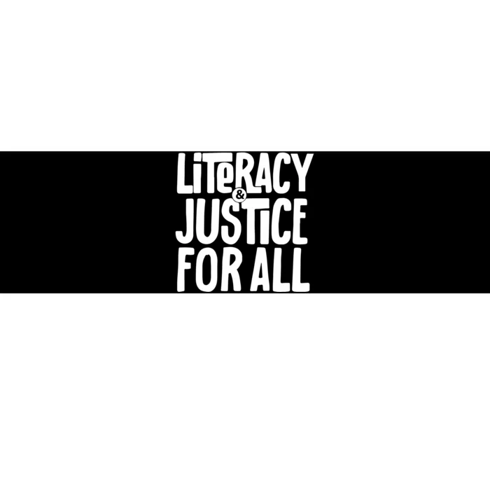 Literacy And Justice Reading Book Club Bumper Sticker