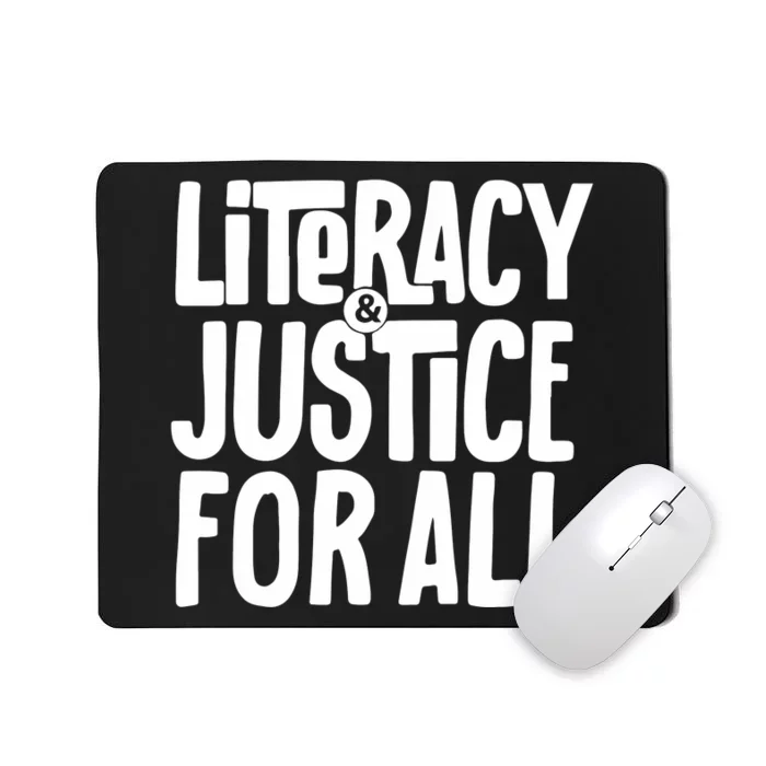 Literacy And Justice Reading Book Club Mousepad