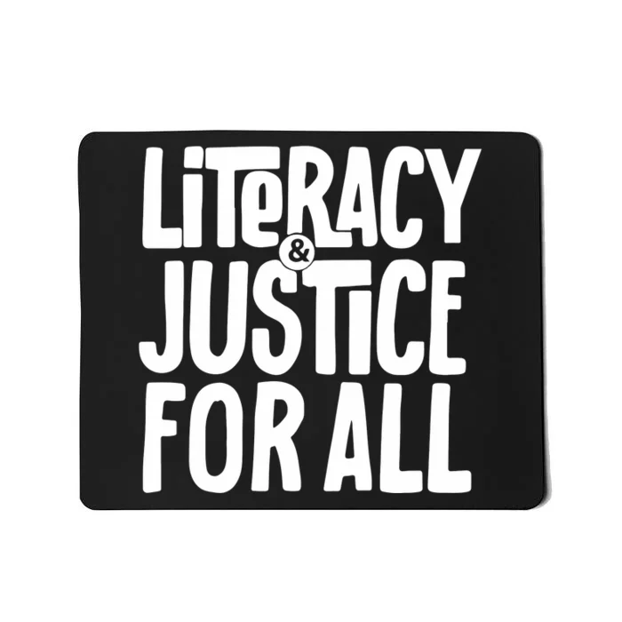 Literacy And Justice Reading Book Club Mousepad