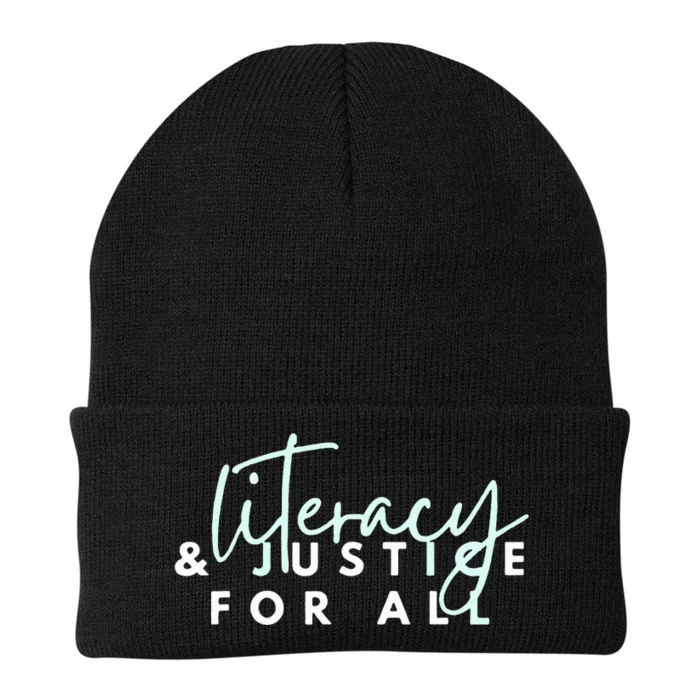 Literacy And Justice For All Knit Cap Winter Beanie