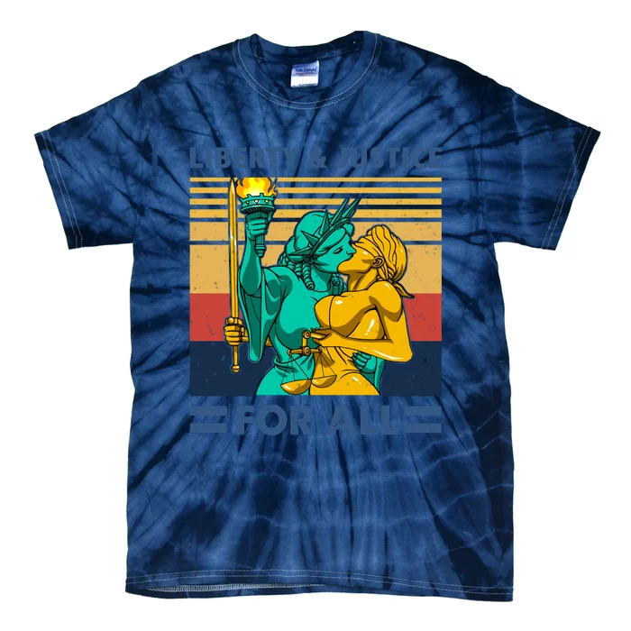 Liberty And Justice For All Tie-Dye T-Shirt