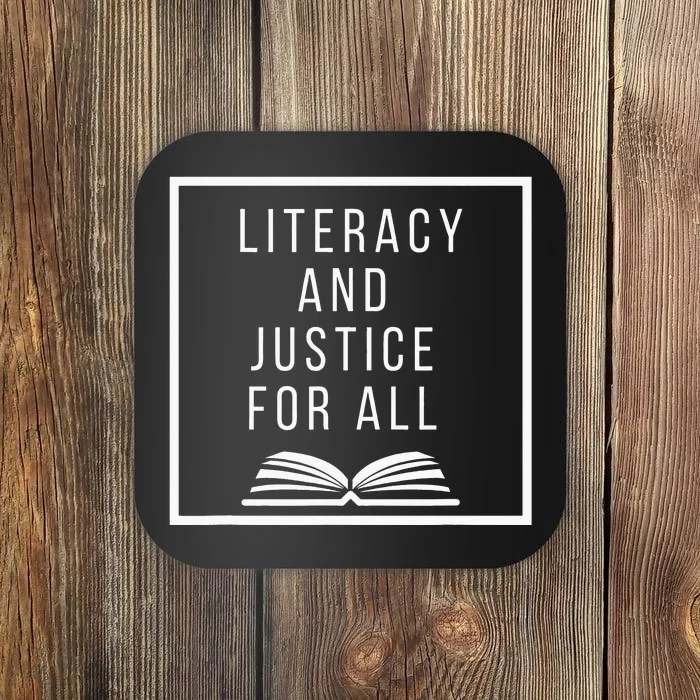 Literacy and Justice for All Teacher Reading Coaster