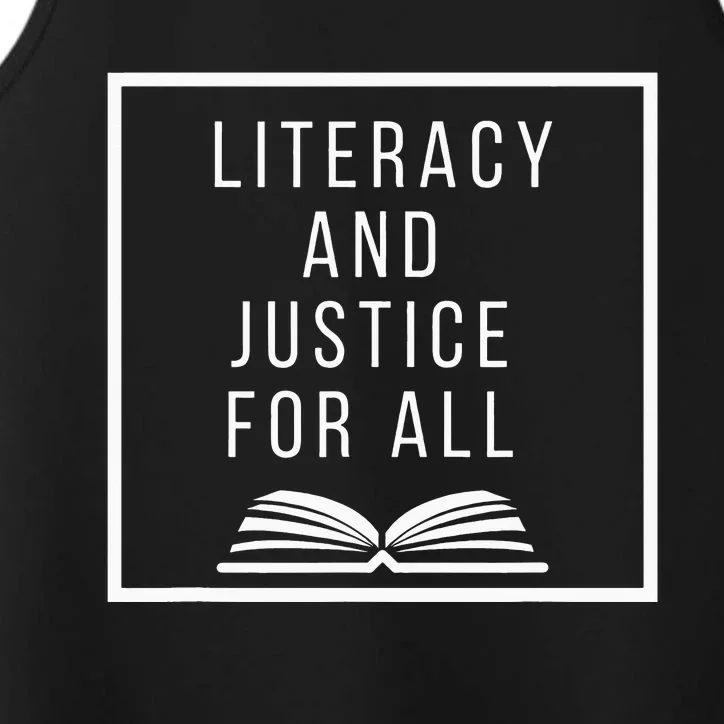 Literacy and Justice for All Teacher Reading Performance Tank